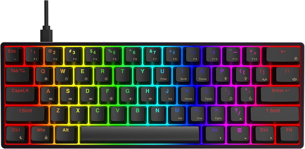 61 Keys Aluminum Hot Swappable RGB Mechanical Gaming Keyboard G86589