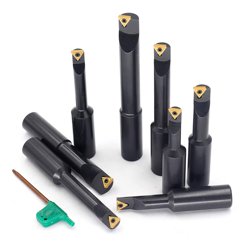 3/4 Shank Indexable Boring Bars 8 Pieces/Set with Carbide Inserts U867