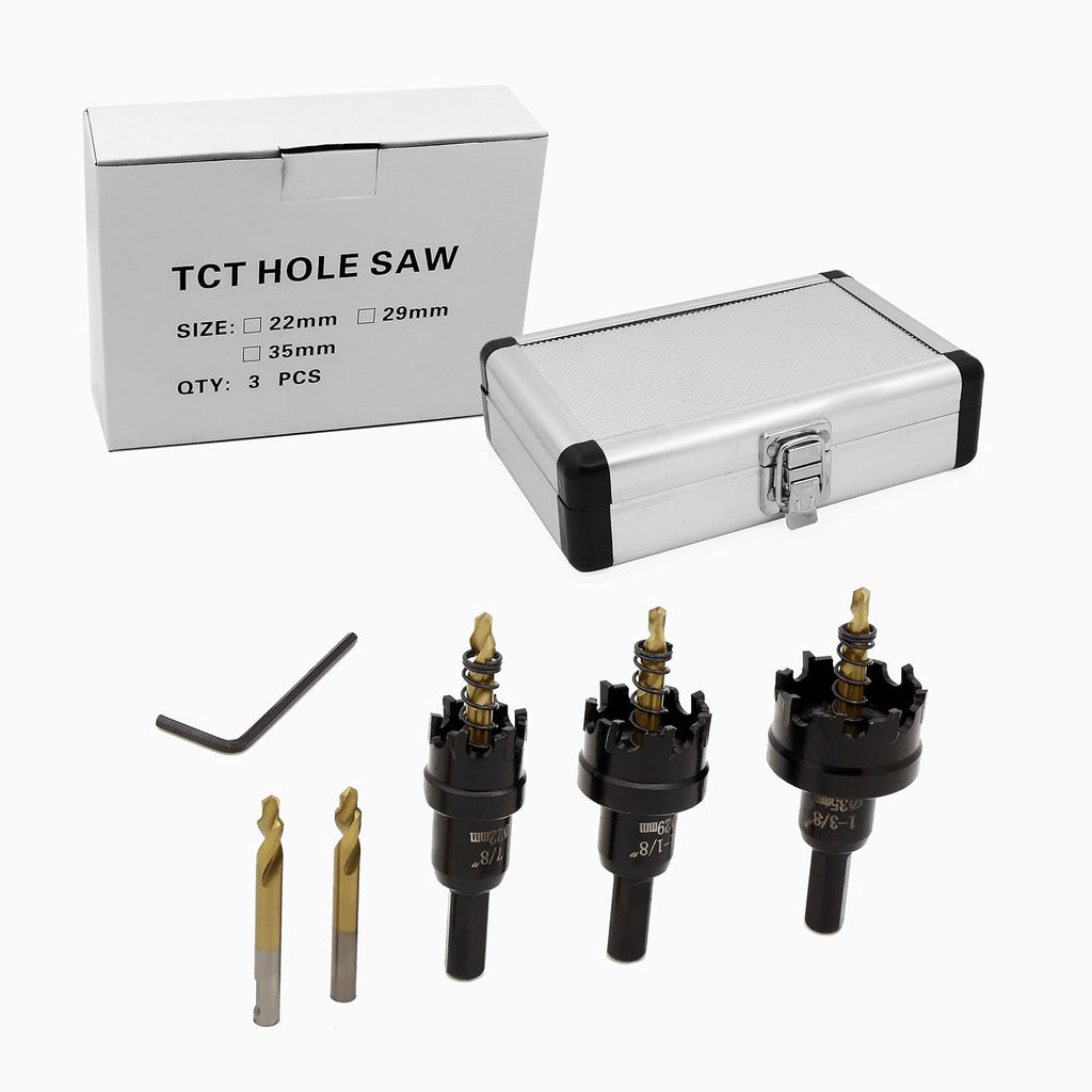 10 Pcs Tungsten Carbide Tipped Hole Saw Kit X3130