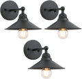 3 Pack Black Metal Wall Fixture Lighting Lamp X821