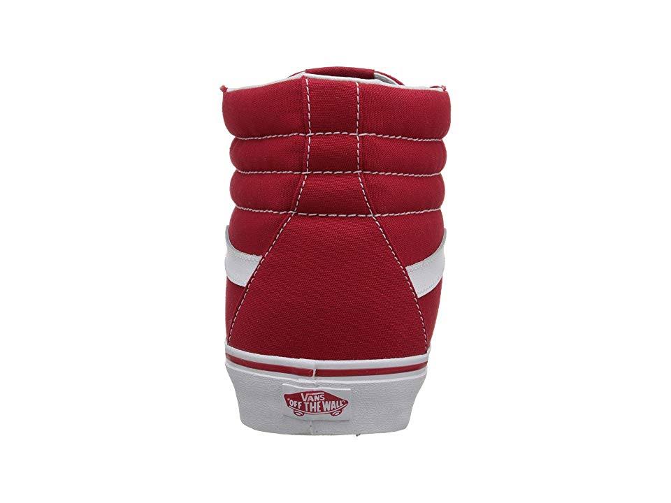 Red Canvas Sk8-Hi O800