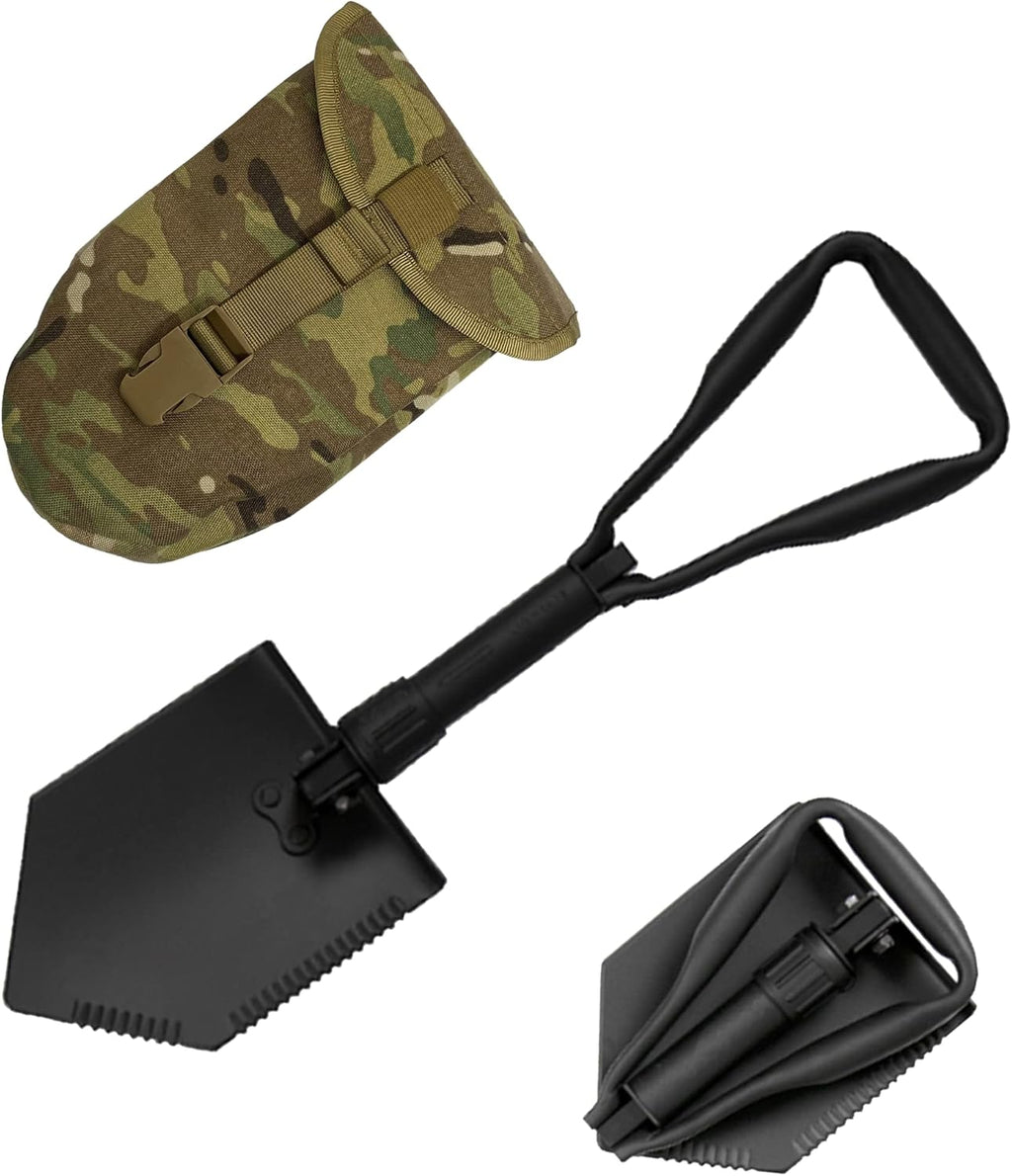 Military Style Tri-Fold Entrenching Tool with Serrated Edge O401945