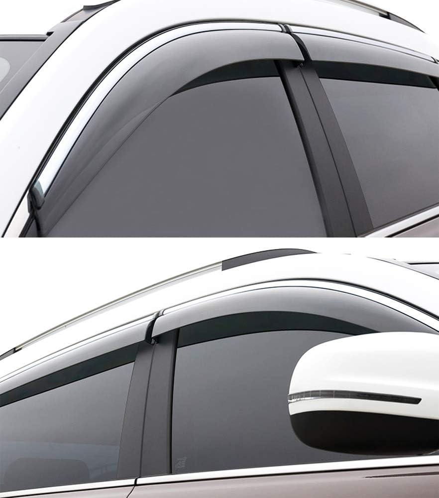 Car Window Visor Vent Shade Deflector Sun Rain Guards E517