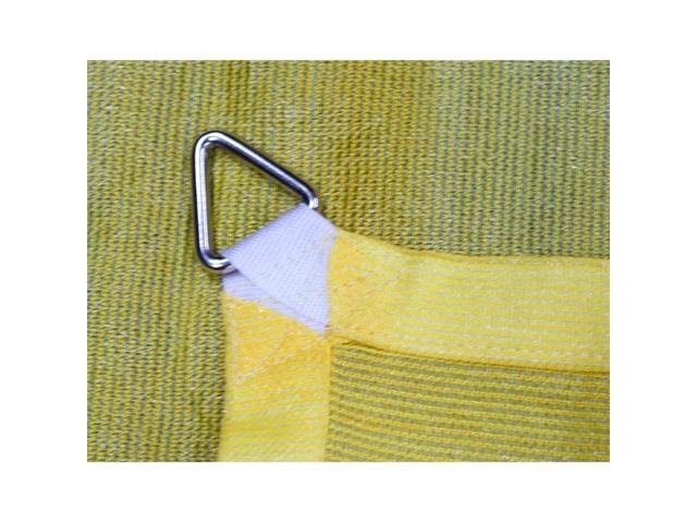 Yellow 10 ft Triangle Sun Shade Sail F611