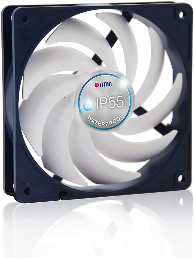 12V DC IP55 Waterproof Dustproof Cooling Fan 140mm 2 Pack E525
