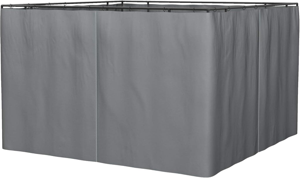 10' x 12' 4 Panel Beige Gazebo Sidewall Set A4187