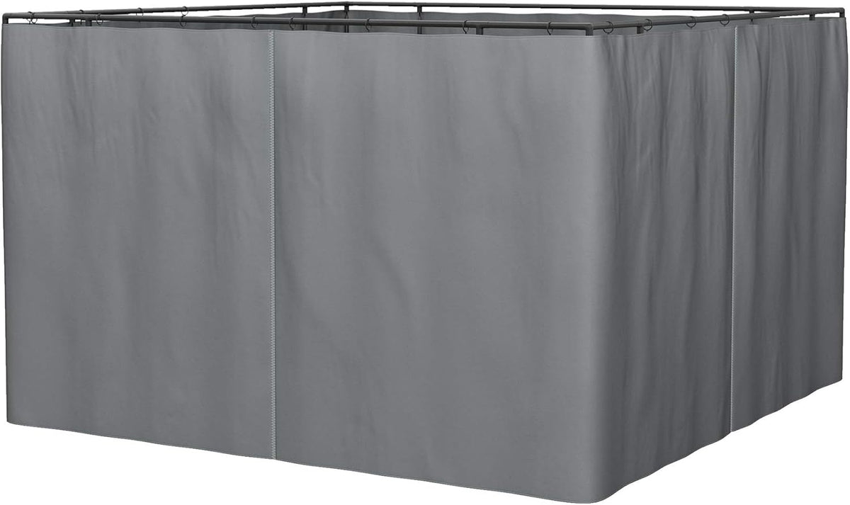 10' x 12' 4 Panel Beige Gazebo Sidewall Set A4187