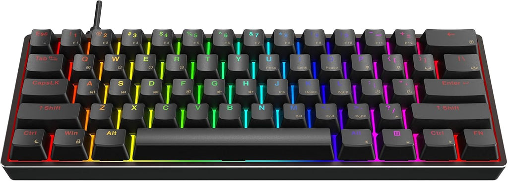 61 Keys Aluminum Hot Swappable RGB Mechanical Gaming Keyboard G86589