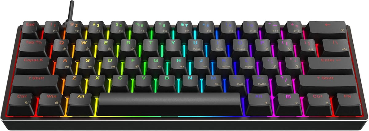 61 Keys Aluminum Hot Swappable RGB Mechanical Gaming Keyboard G86589