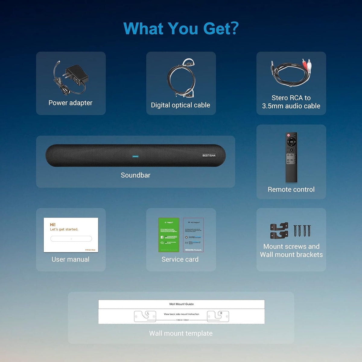Wired and Wireless Bluetooth Sound Bar T6237