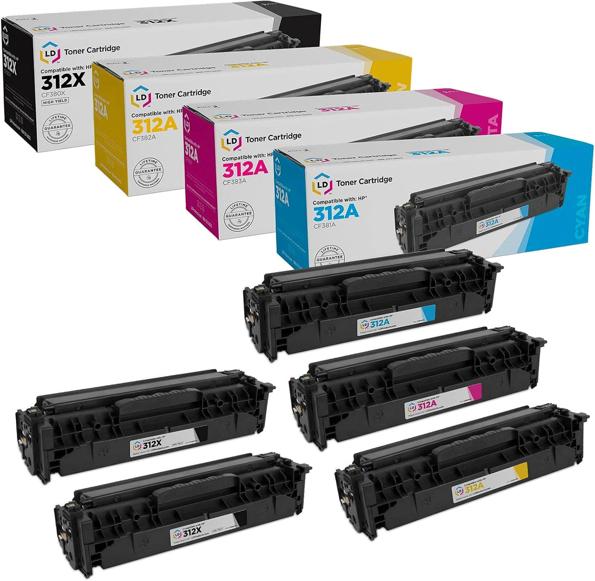 Compatible Toner Cartridge Replacements 5-Pack G1931