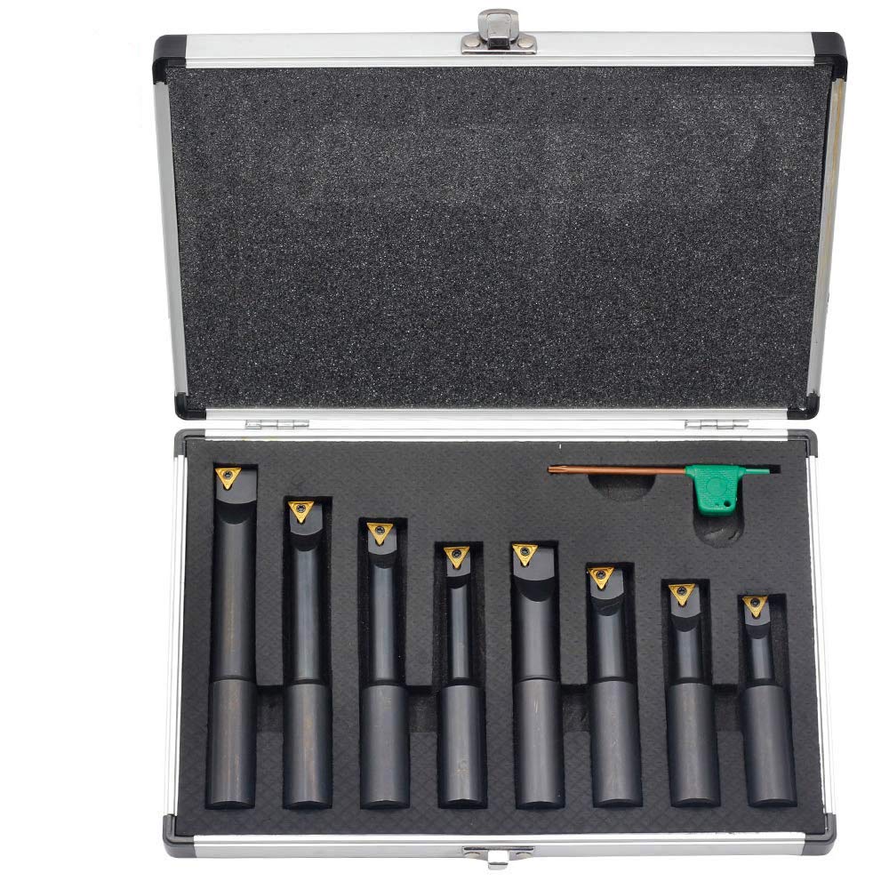 3/4 Shank Indexable Boring Bars 8 Pieces/Set with Carbide Inserts U867