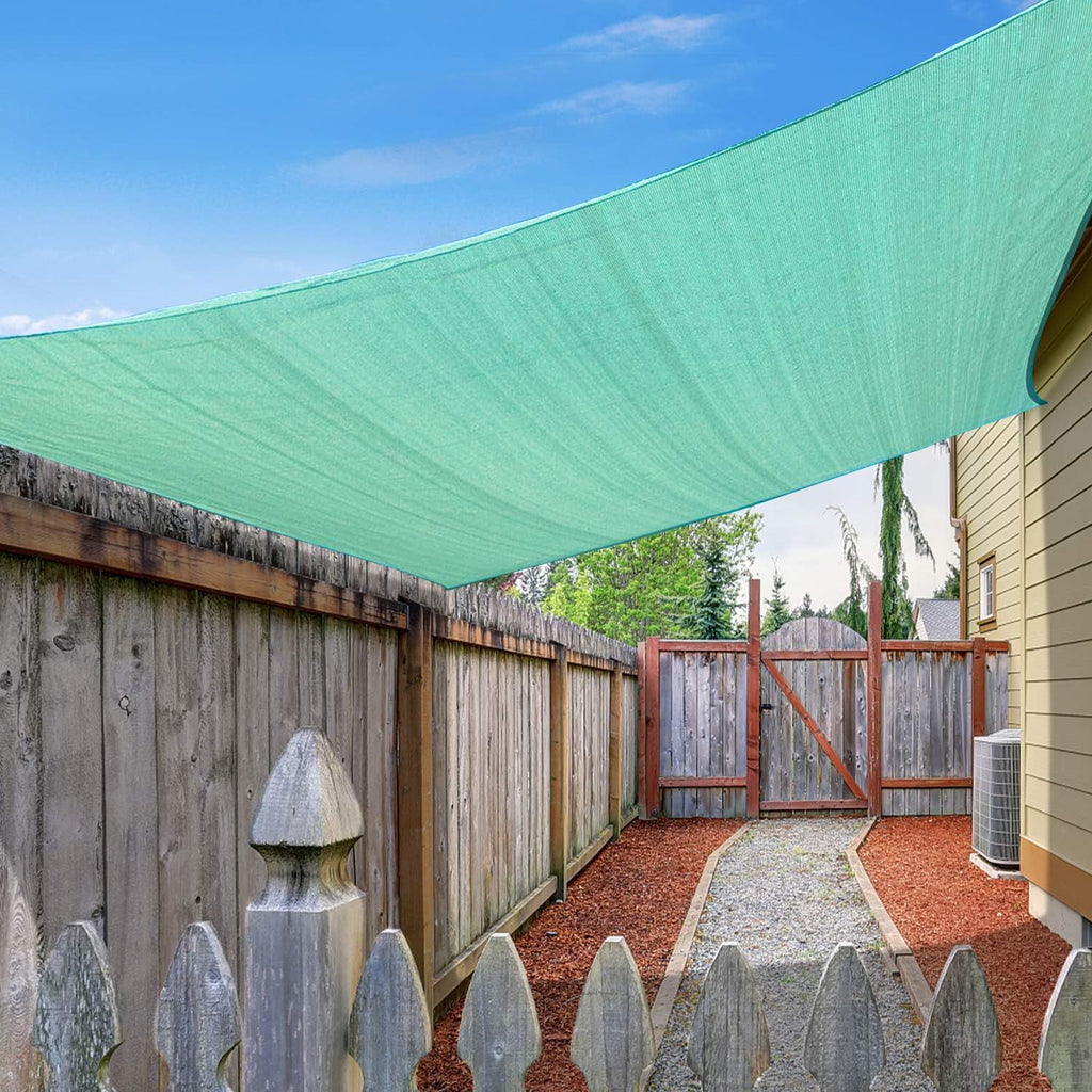 Rectangle Sun Shade Sail Canopy 16'X20' Permeable Shade Cloth C7212