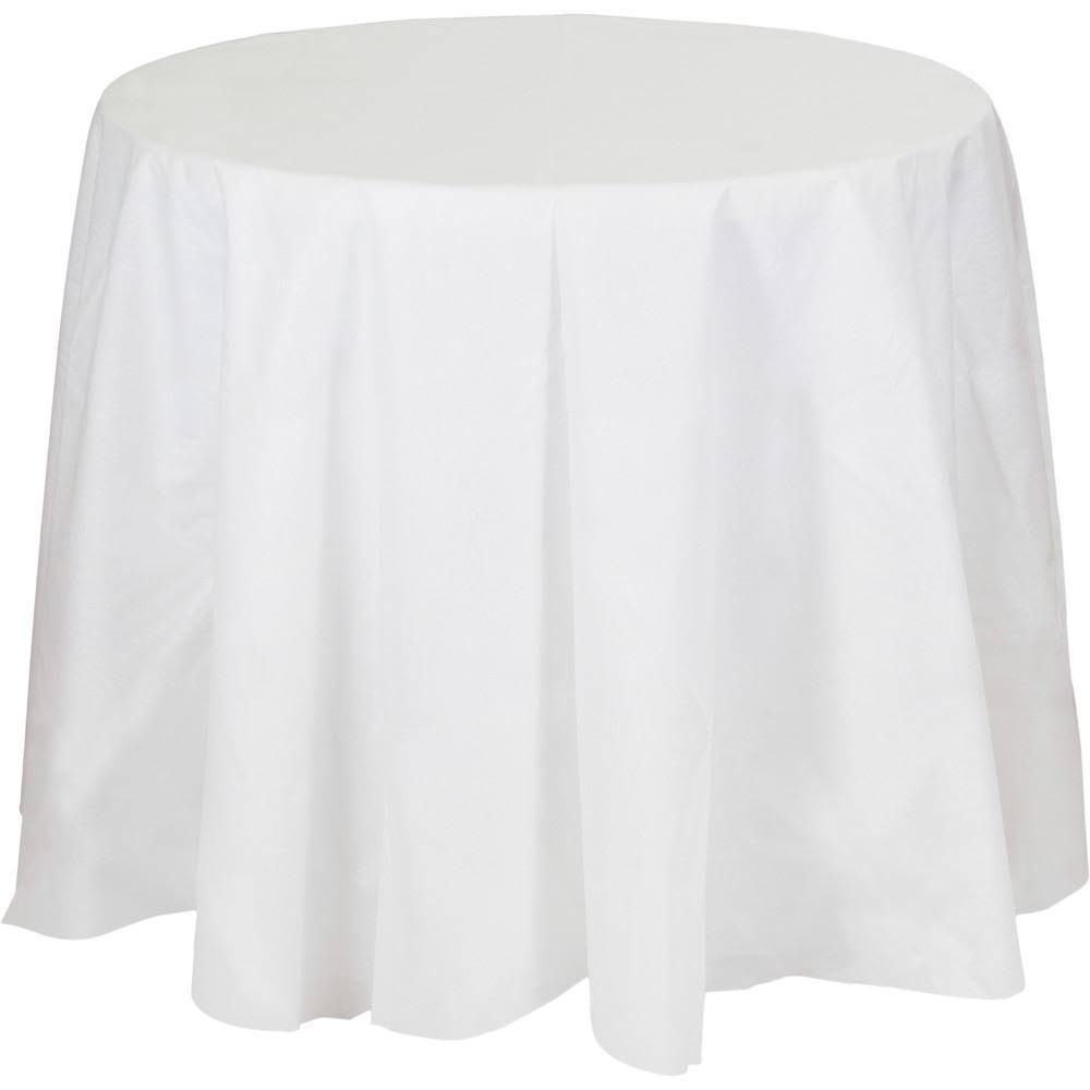 White Round Tablecover Case of 12 H659