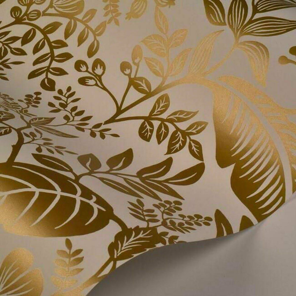 Gold White Wallpaper I7340