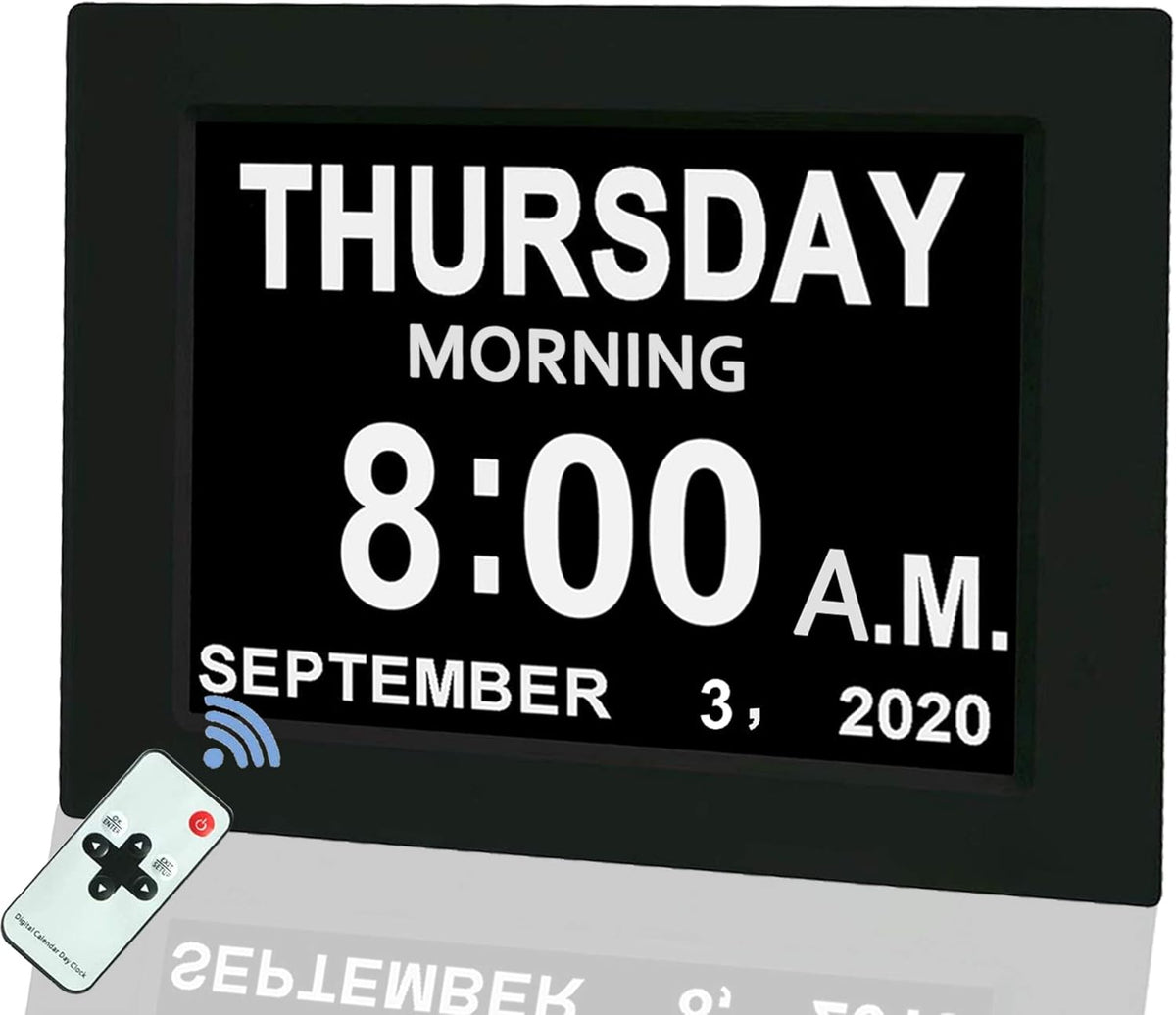 Digital Calendar Alarm Day Clock with Remote Control E1501