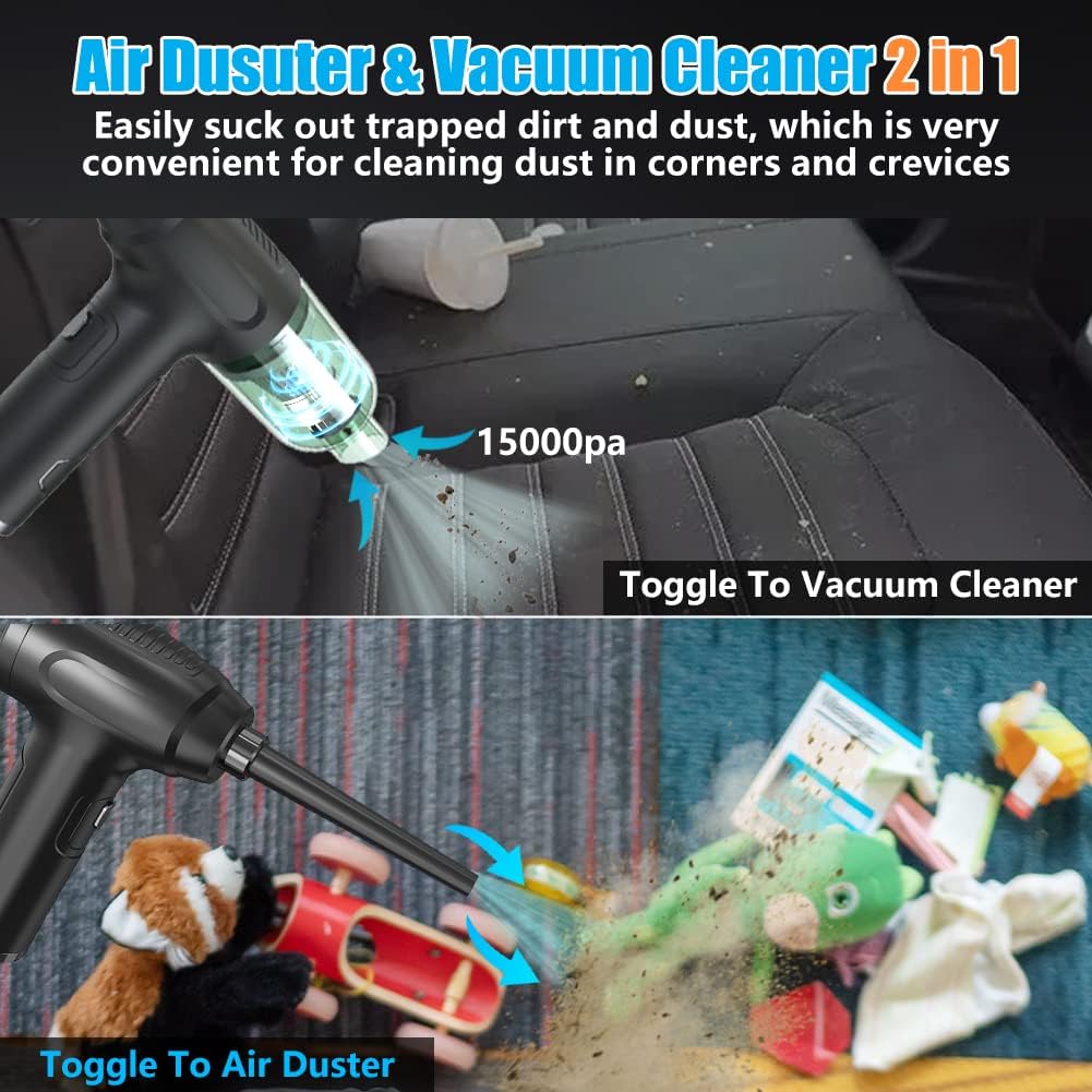 Cordless Air Duster & Vacuum Cleaner 2-in-1 A65973