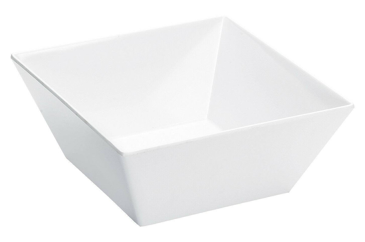 Large Square White Melamine Bowl Q359879