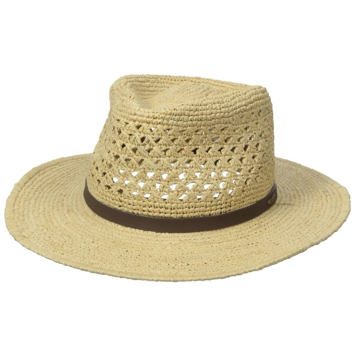 Crocheted Raffia Outback Hat D46173
