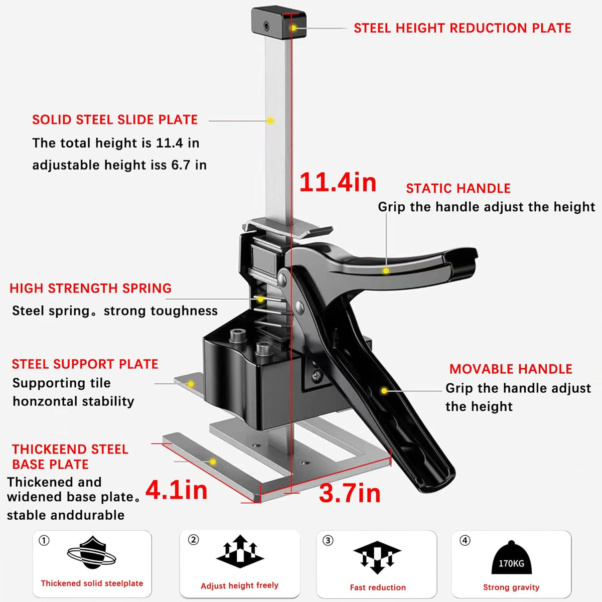 Labor Saving Arm 2PCS Multi-Function Hand Tool Jack P34321