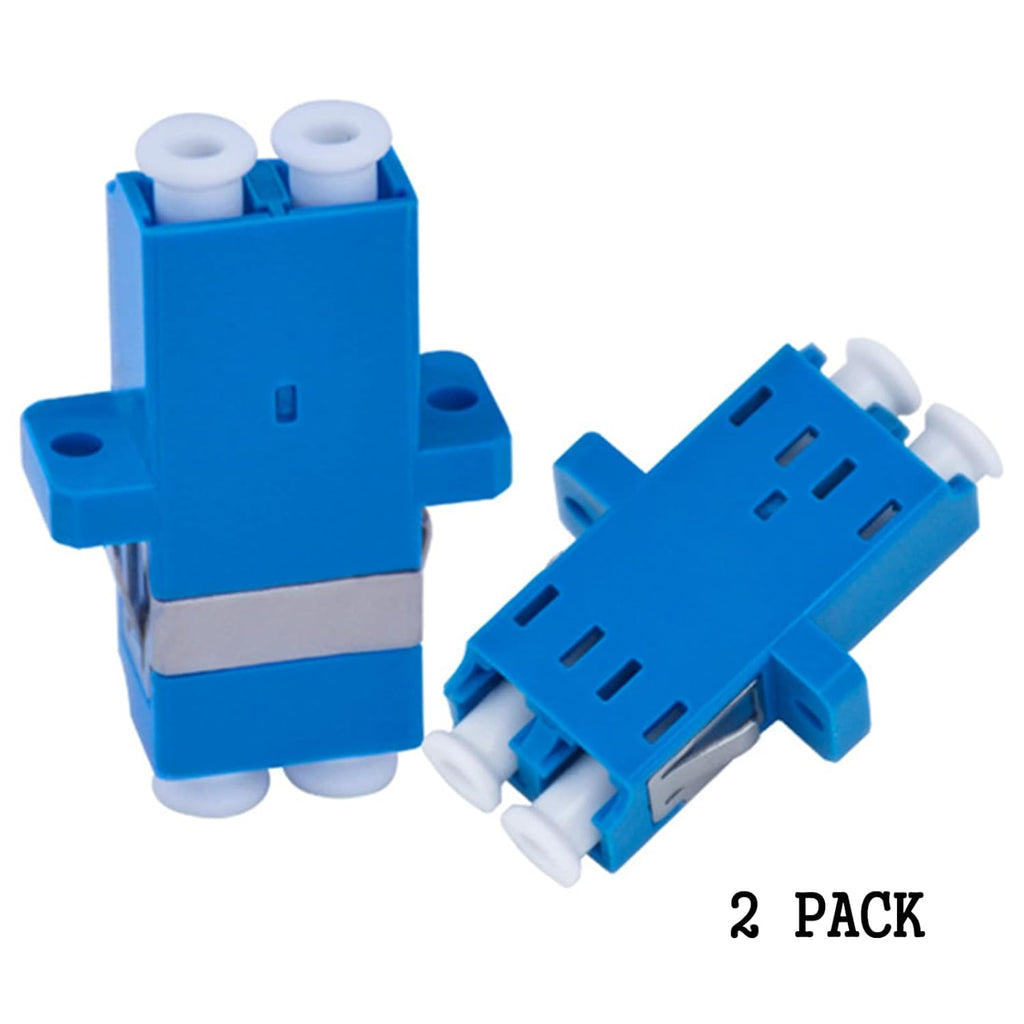 Fiber Optic Cable Adapter LC to LC Duplex Pack of 2 L7925