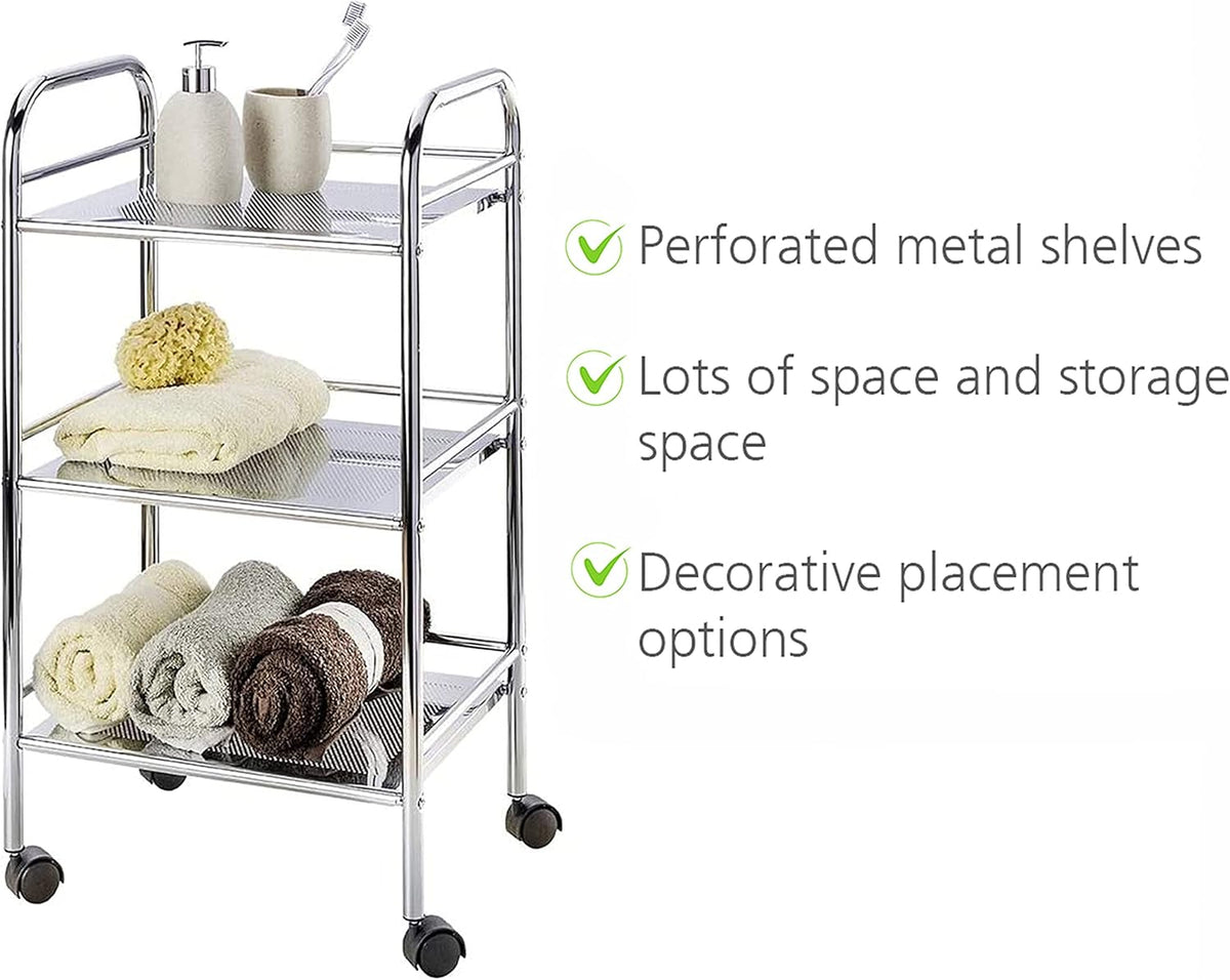 3 Tier Rolling Utility Cart S11480