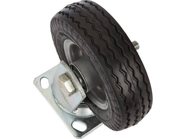 6in Swivel Flat-Free Rubber Foam Filled Caster 200lb Cap Sawtooth Tread I511036