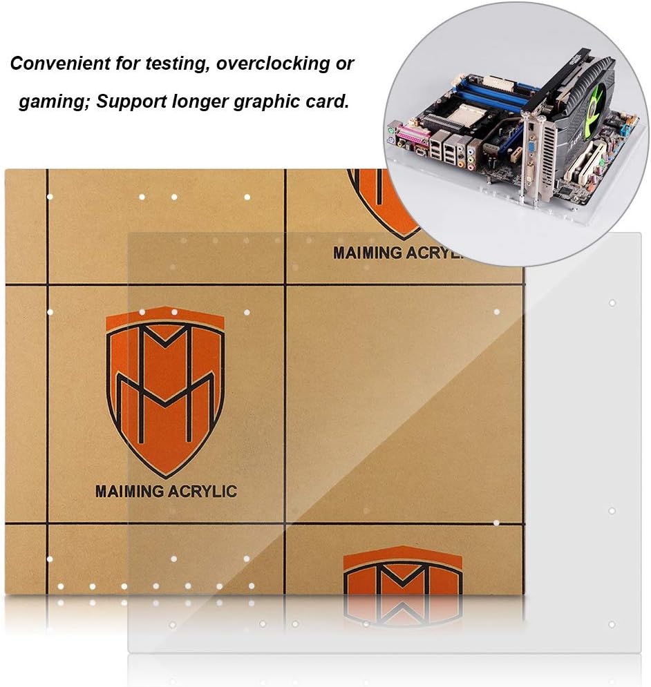 Transparent Acrylic Open Frame Computer Case Pack of 2 A9824