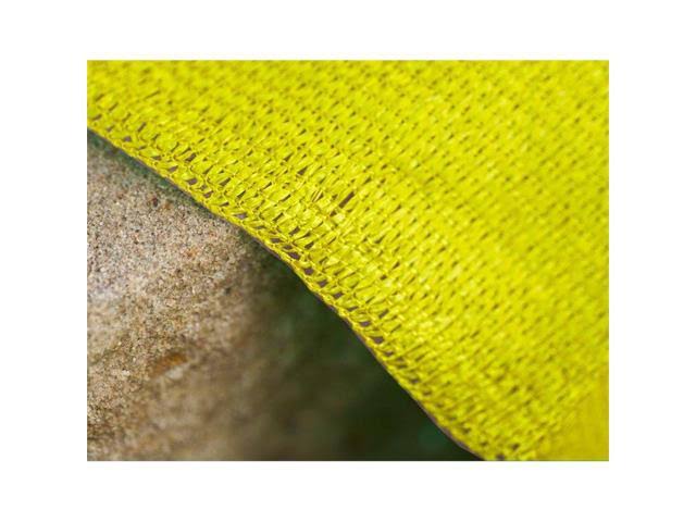 Yellow 10 ft Triangle Sun Shade Sail F611