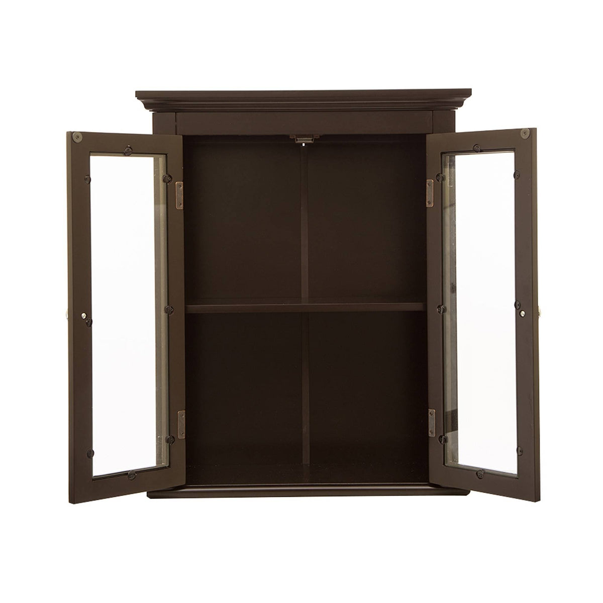 Wooden Wall Storage Cabinet with Double Doors I395409