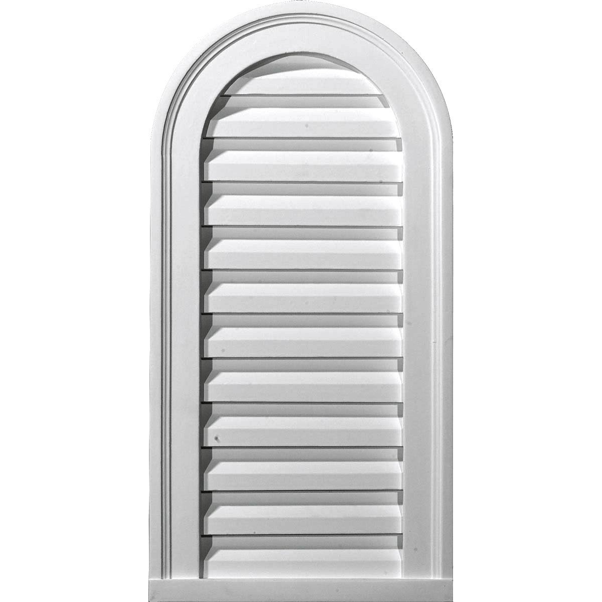 12 inch x 20 inch Cathedral Urethane Gable Vent Louver L5314