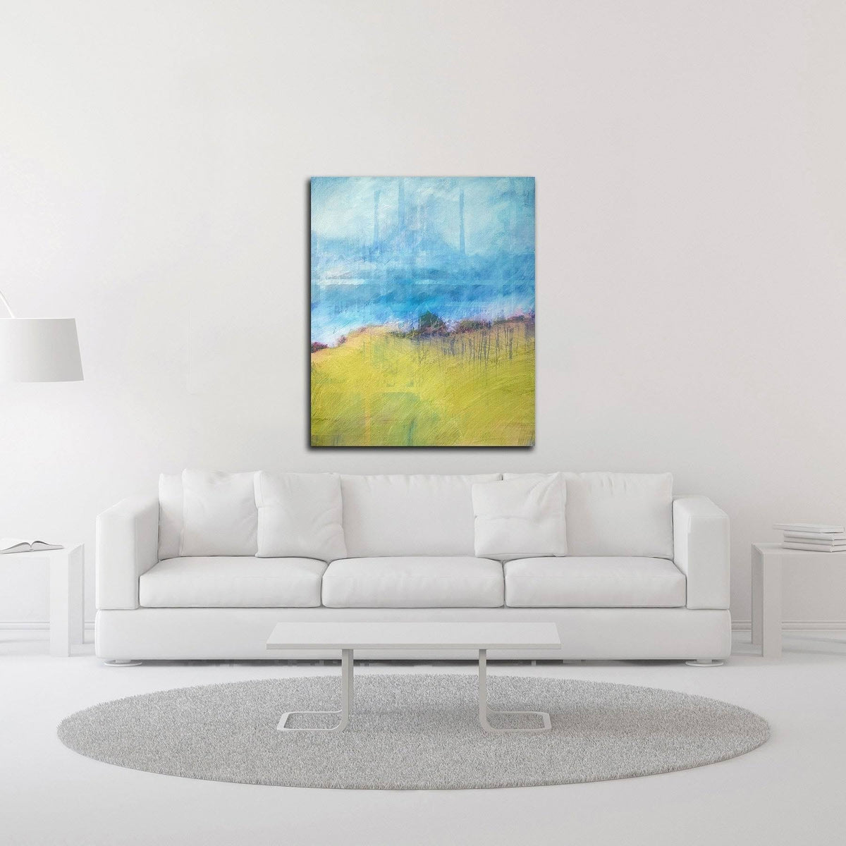 Interwoven Landscape Print on Canvas S677518