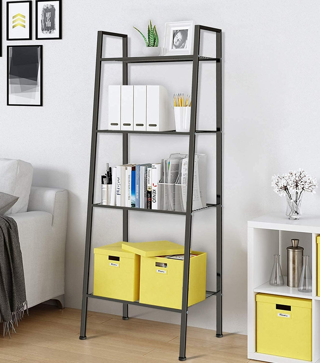 White 4 Tier Ladder Bookshelf Q866939