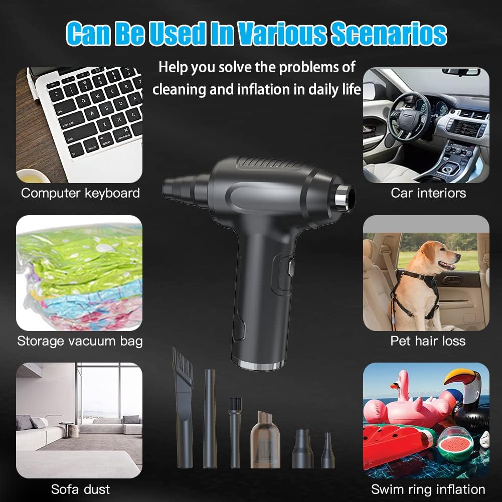 Cordless Air Duster & Vacuum Cleaner 2-in-1 A65973