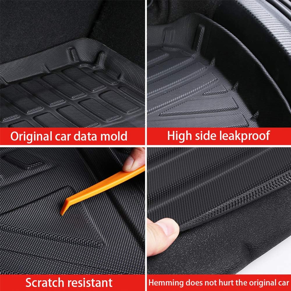 Black Heavy Duty Rubber Cargo Liner Trunk Mat N50611