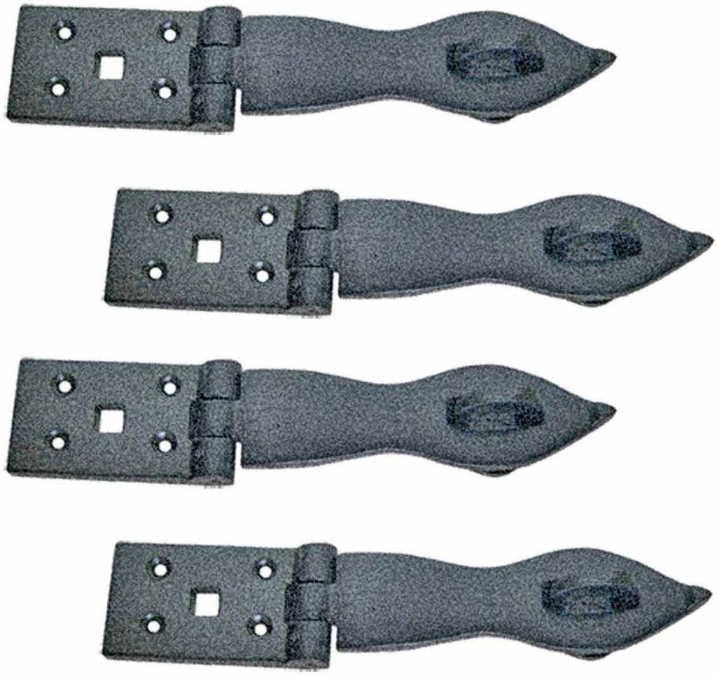 Black Wrought Iron Hasp Lock 8.5 X 1.75 Powder Coated Pack of 10 S272631