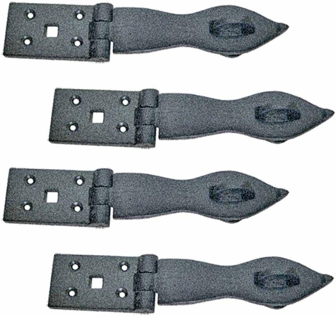 Black Wrought Iron Hasp Lock 8.5 X 1.75 Powder Coated Pack of 10 S272631