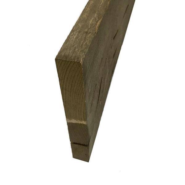 1 in. x 8 in. x 8 ft. Barn Wood Pine Board Driftwood Brown (3 per Box) H610
