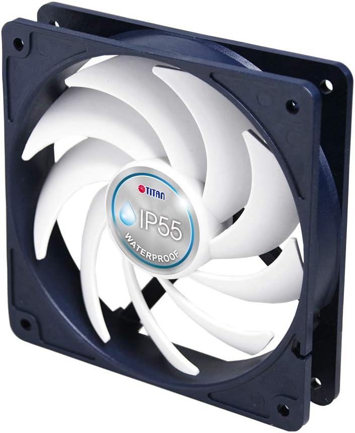 12V DC IP55 Waterproof Dustproof Cooling Fan 140mm 2 Pack E525