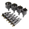 10 Pcs Tungsten Carbide Tipped Hole Saw Kit X3130