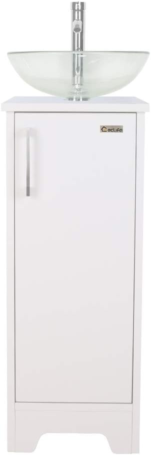 13 inch White Free Standing Bathroom Vanity E367