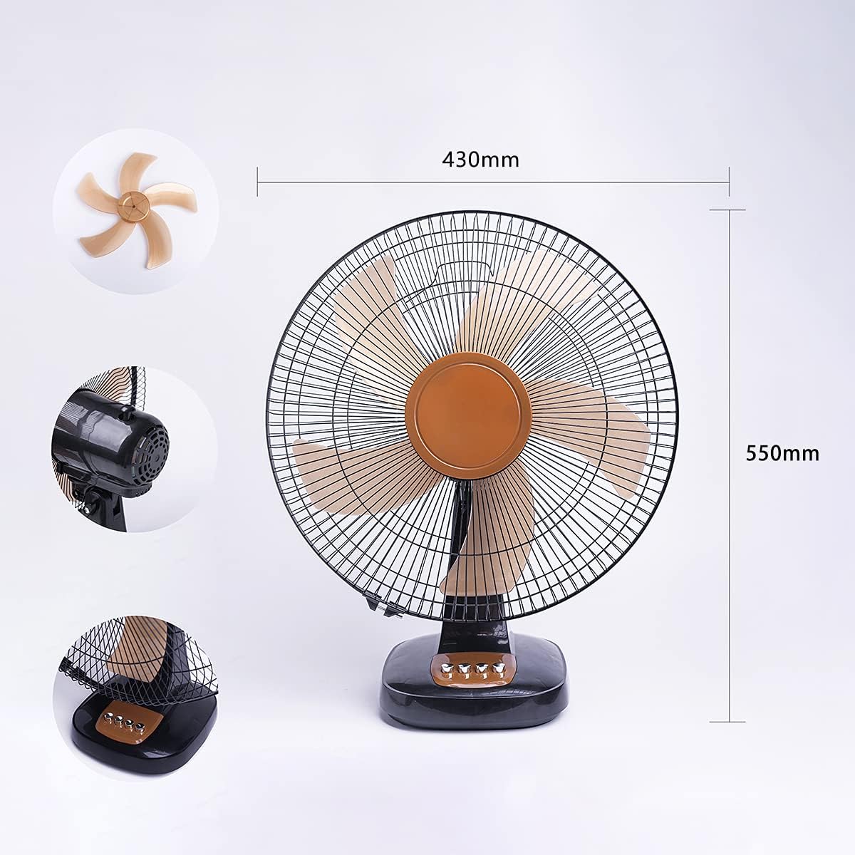 16'' Rechargeable Battery Operated Table Fan T898