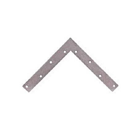 Galvanized Steel Flat Corner Brace 8 by 1 inch Case of 5 W305