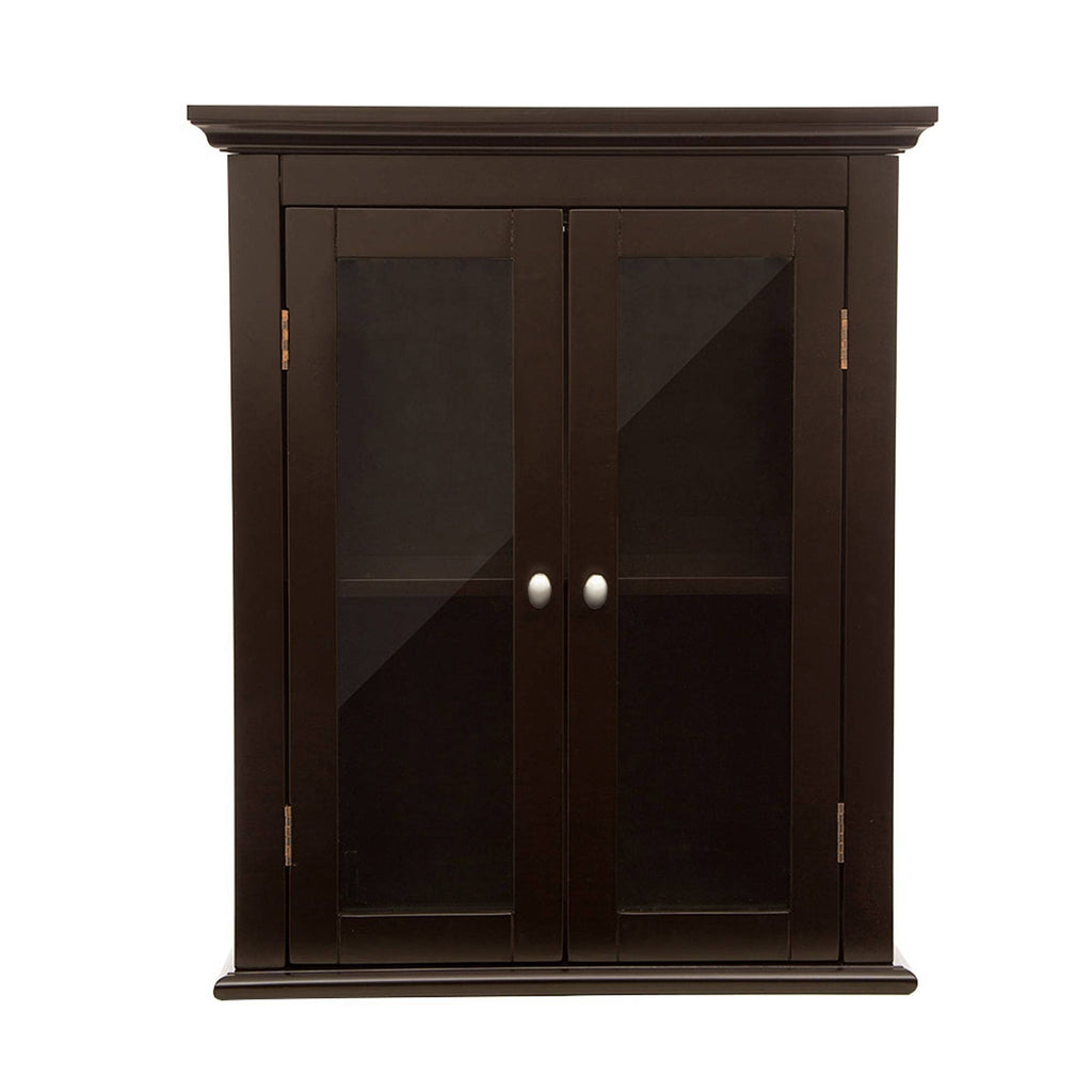 Wooden Wall Storage Cabinet with Double Doors I395409