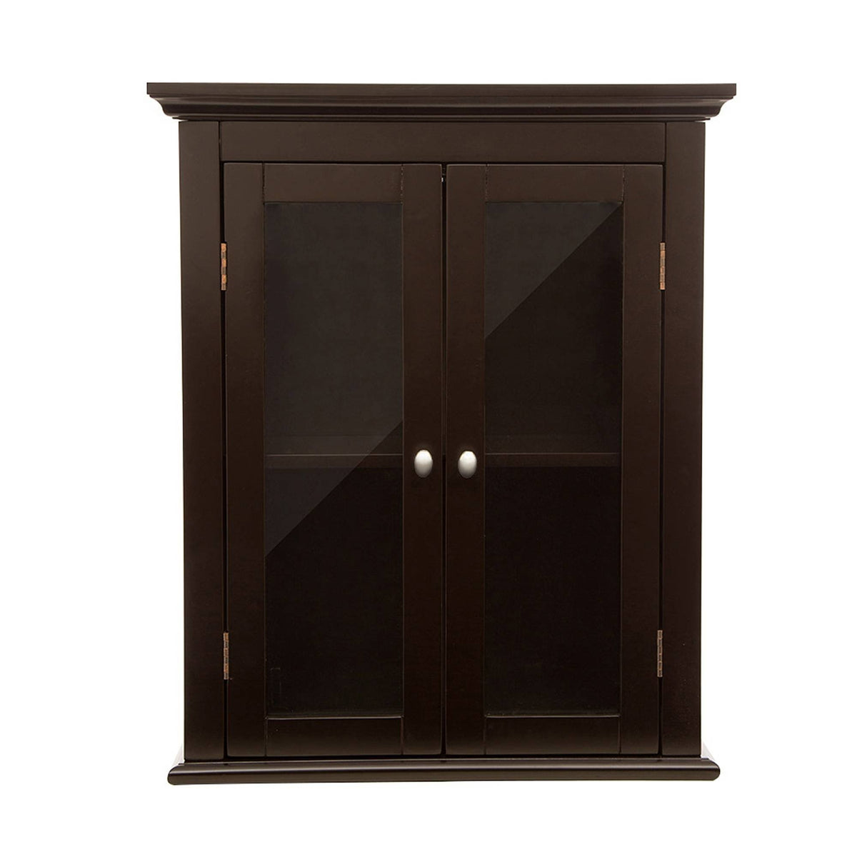 Wooden Wall Storage Cabinet with Double Doors I395409
