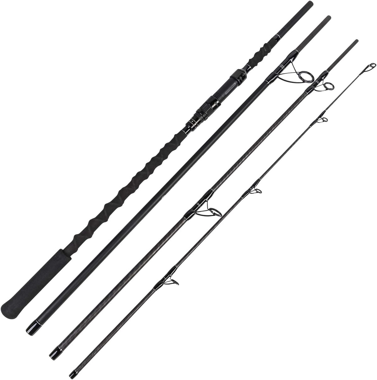 4 Piece Graphite Carbon Fiber Surf Spinning Fishing Rod O9227
