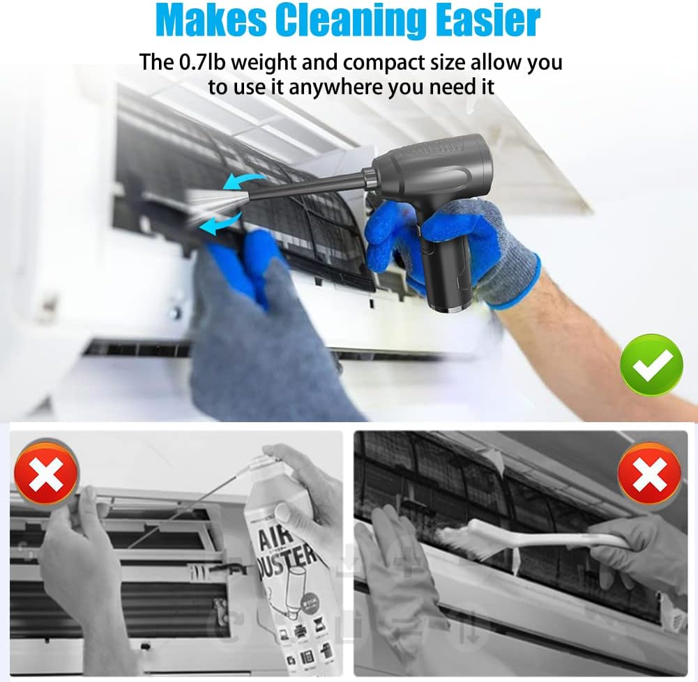 Cordless Air Duster & Vacuum Cleaner 2-in-1 A65973