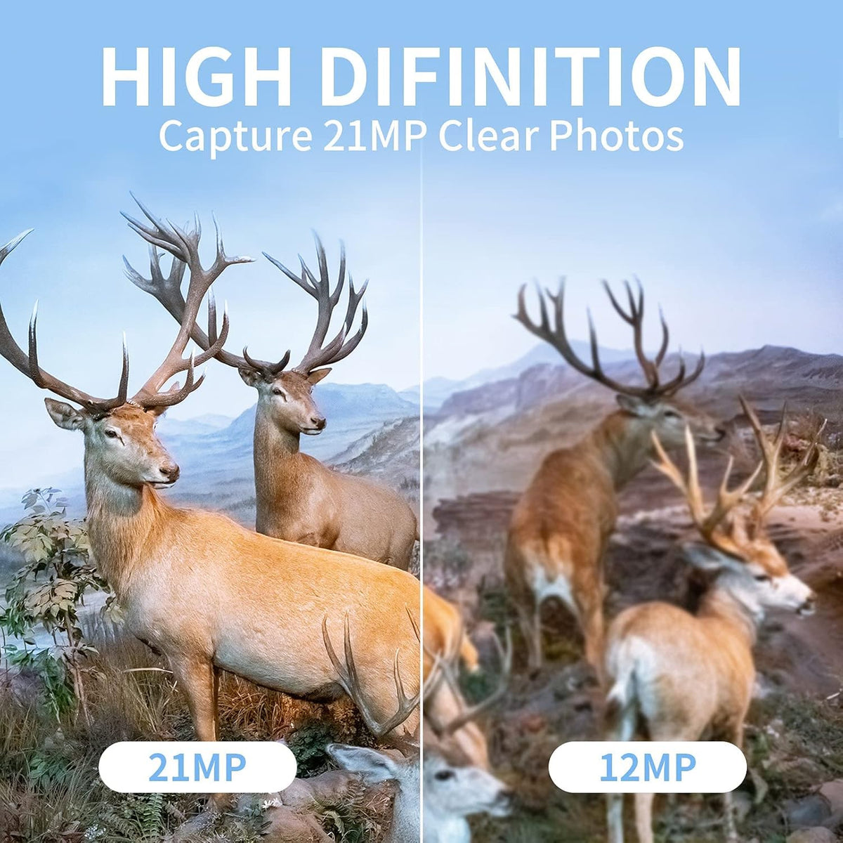 21MP 1080P Trail Camera with Night Vision A186