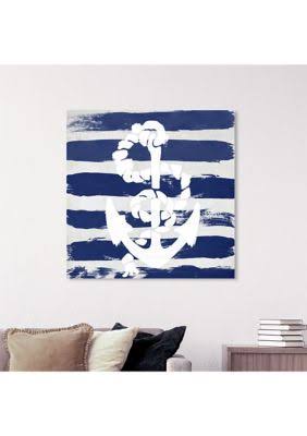 Blue Coastal Canvas H944