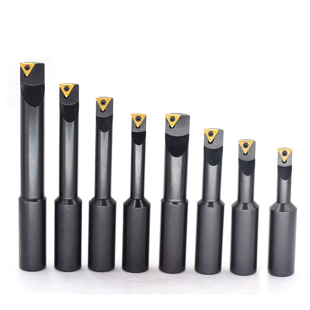 3/4 Shank Indexable Boring Bars 8 Pieces/Set with Carbide Inserts U867